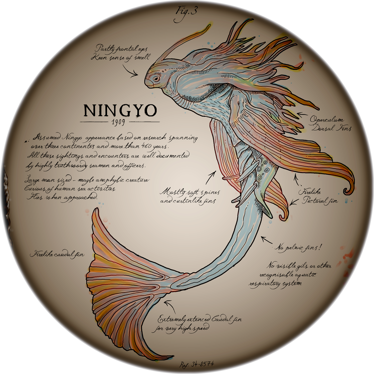 Illustration Made In Photoshop As If On Glass For A (1500x1500), Png Download