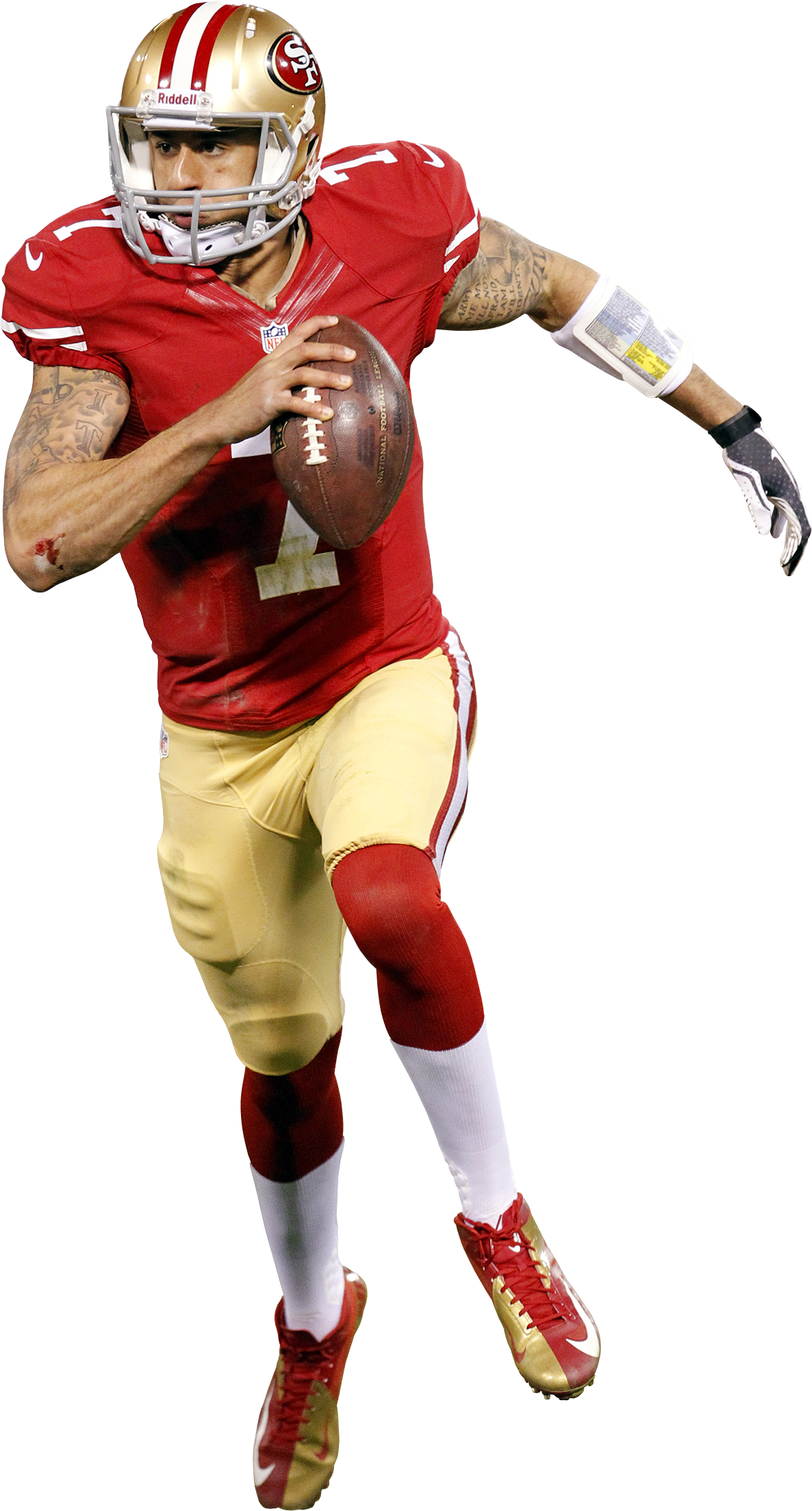 Colin Kaepernick Png (1186x2206), Png Download