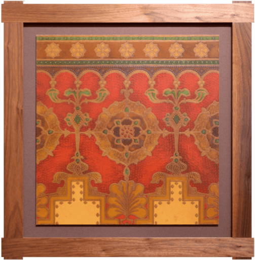 Hand-stamped Tooled “leather” Crown (589x600), Png Download