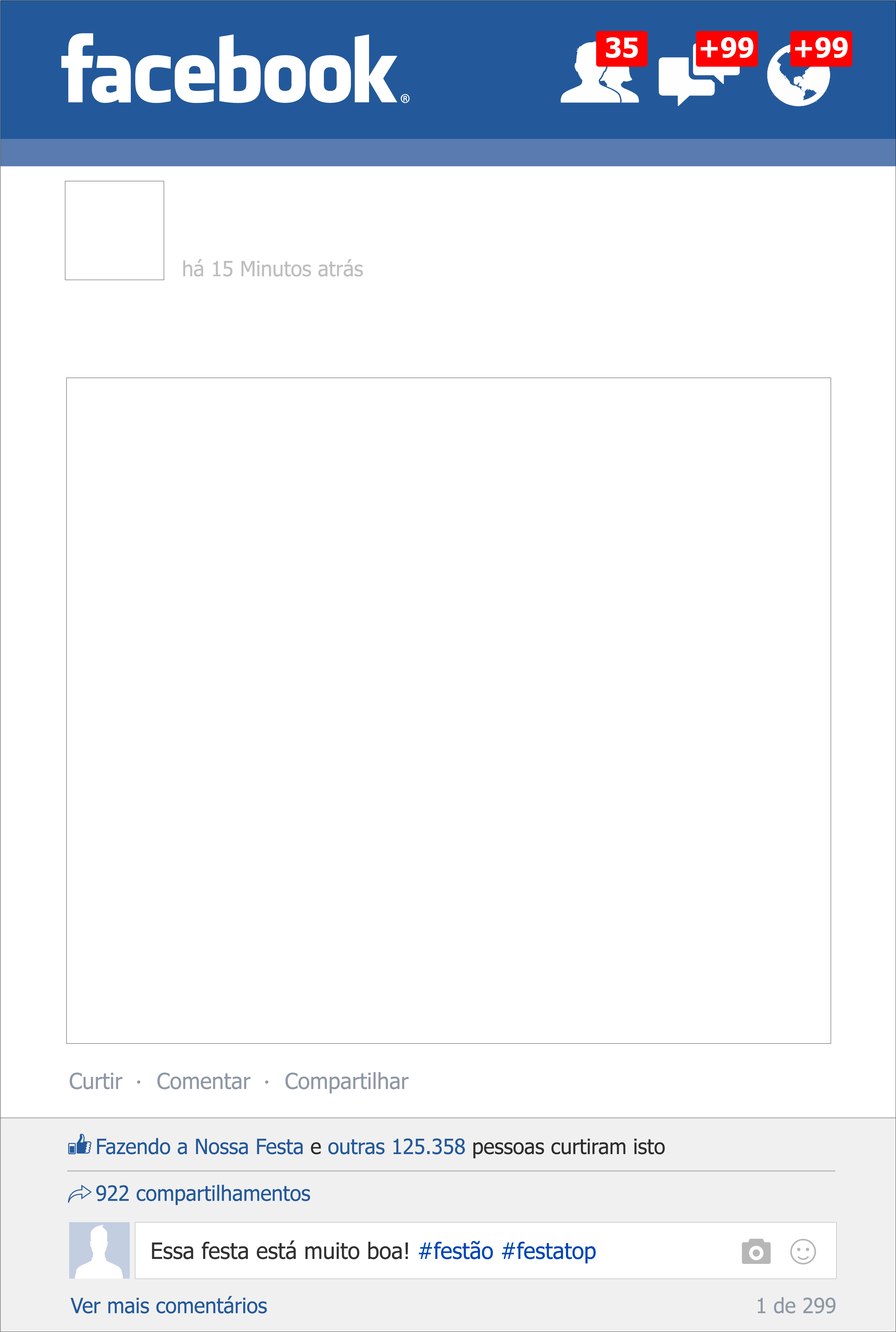 Moldura Facebook Png (3508x4961), Png Download