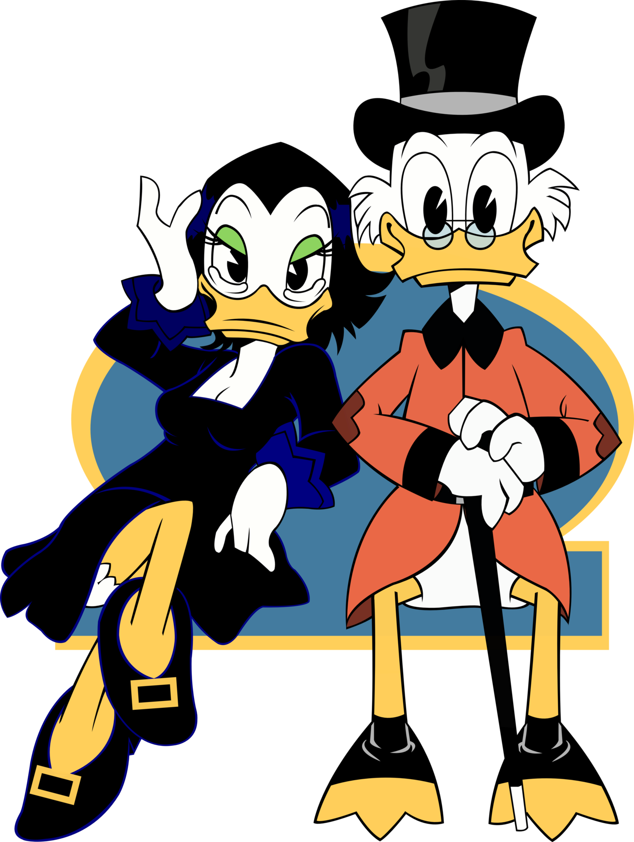 Tried To Make It Ducktales Reboot Style (1280x1701), Png Download