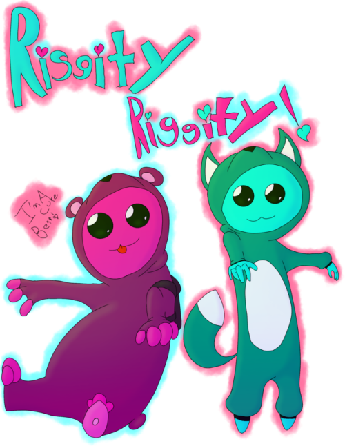 #my Art#patrckstatic#gang Beasts#riggity Wrecked#riggity (500x646), Png Download