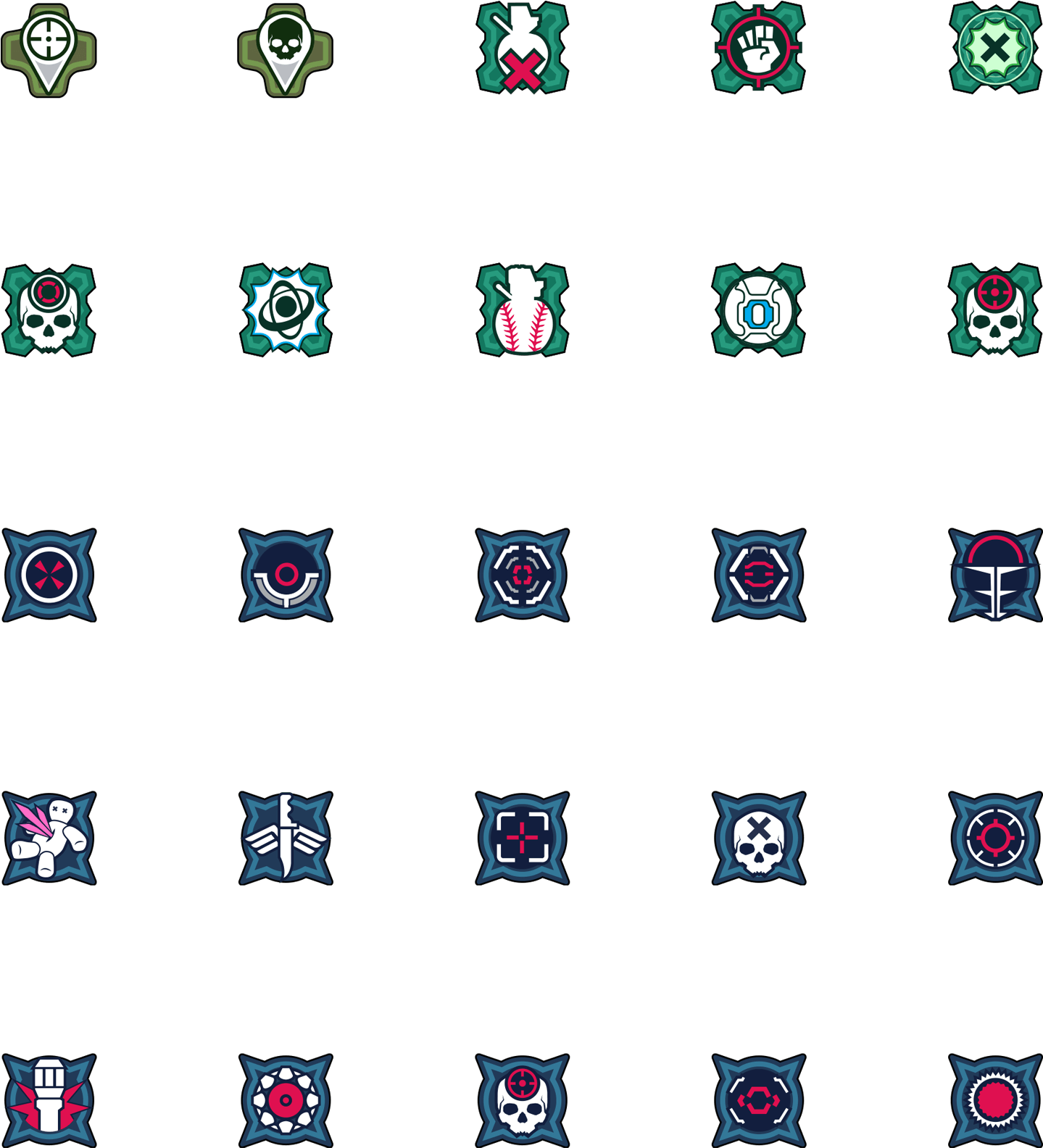 Halo 5 Arena Multiplayer Medals (1692x1583), Png Download