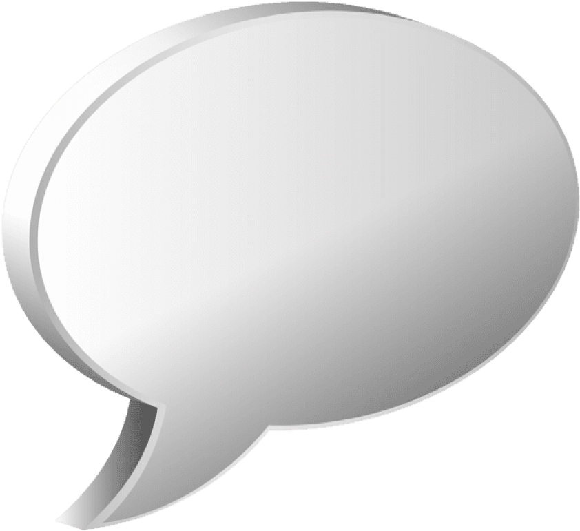 Free Png Speech Bubble White Png Images Transparent (850x778), Png Download
