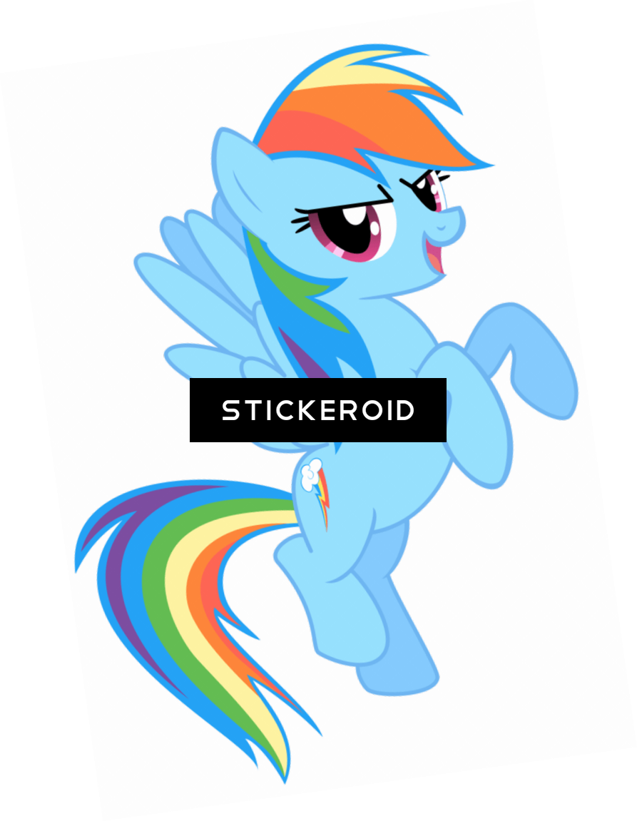 Rainbow Dash (893x1151), Png Download