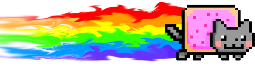 Nyan Cat Png (900x668), Png Download