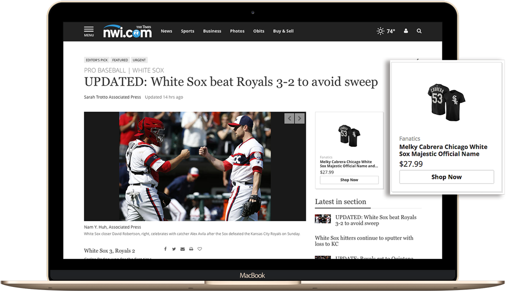 Nwitimes Whitesoxarticle Productmatch (1000x607), Png Download