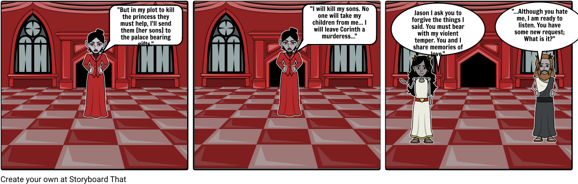 Medea And Jason (1164x385), Png Download