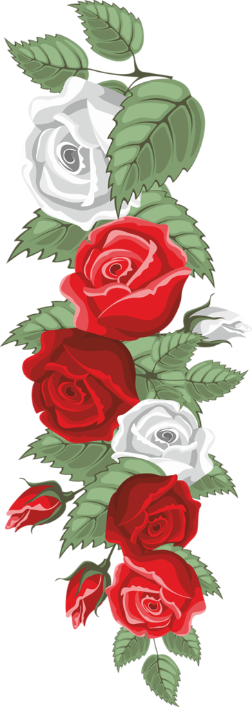 Fotki Vintage Roses, Acrylic Flowers, Flower Clipart, (365x1024), Png Download
