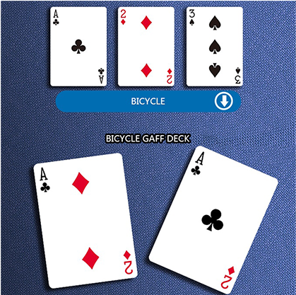 Bicycle Gaff Rider Back, Red Playing Cards By Bocopo (740x416), Png Download