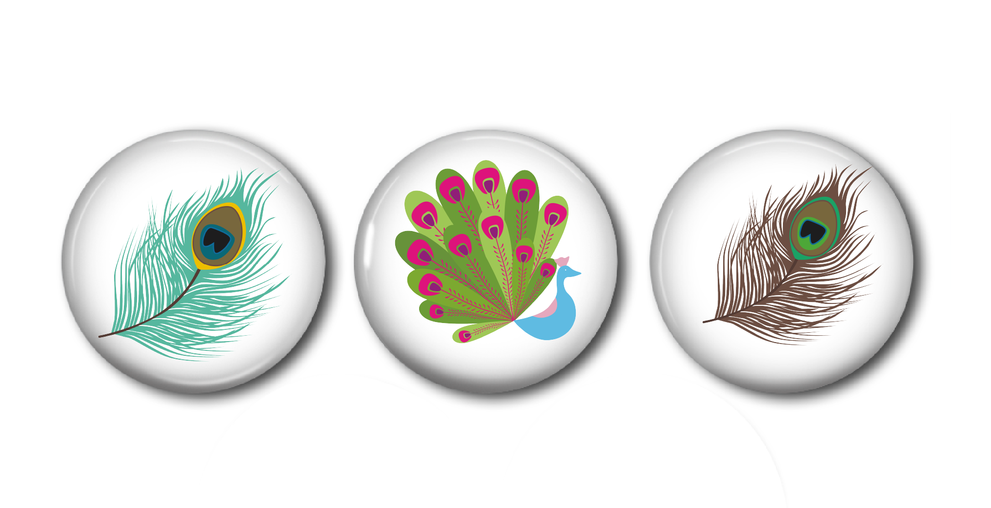 Set Of 3 Magnets (2024x1038), Png Download