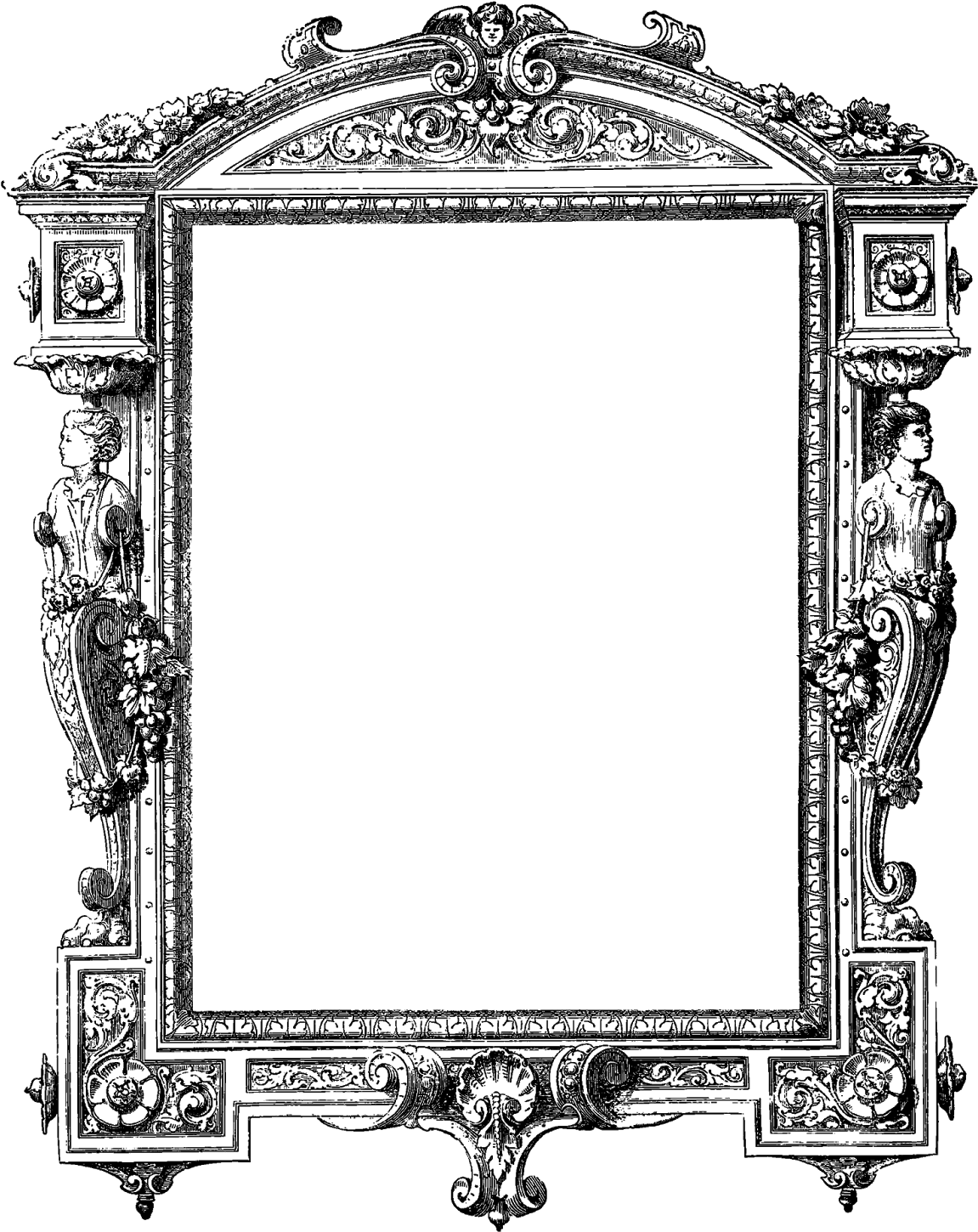 The Second Digital Frame Clip Art Has An Exclusively (1267x1600), Png Download