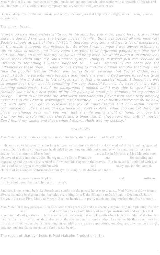 Mad Malcolm Is A One-man Team Of Digital Music Content (659x1192), Png Download