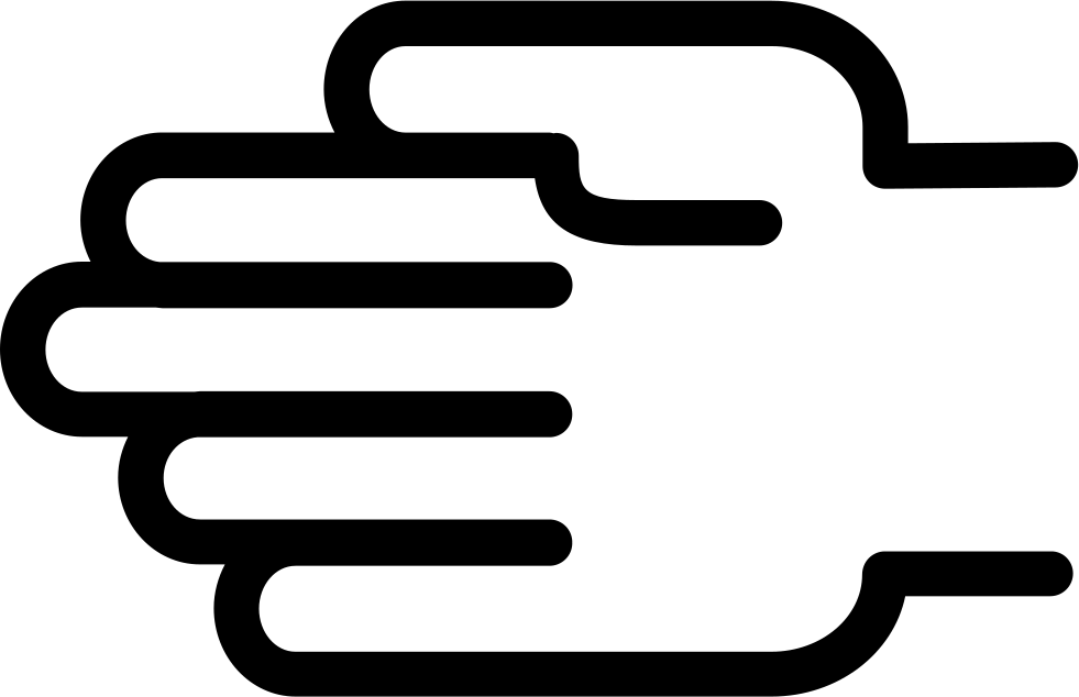 Male Hand Palm Outline Comments (981x634), Png Download