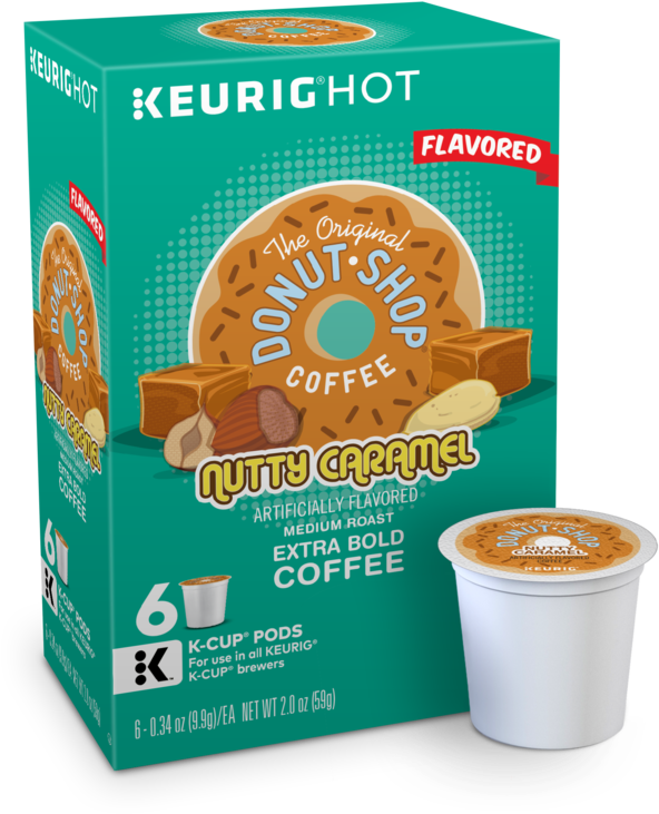 7108 Donutshop Nuttycaramel 6ct 2d (1000x926), Png Download