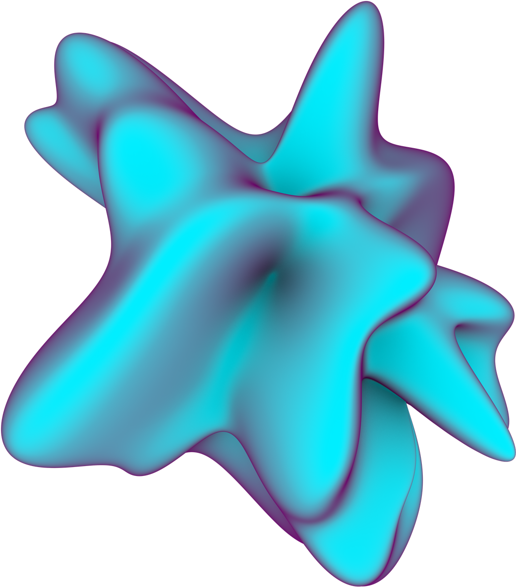 A Piece From “amorphous,” A Pack Of 3d Shapes On Transparent (1200x1200), Png Download