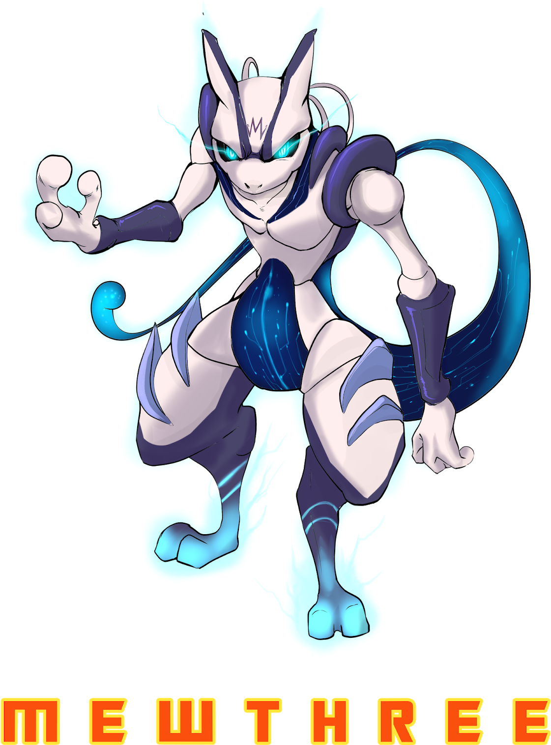 Mew Three (1131x1600), Png Download