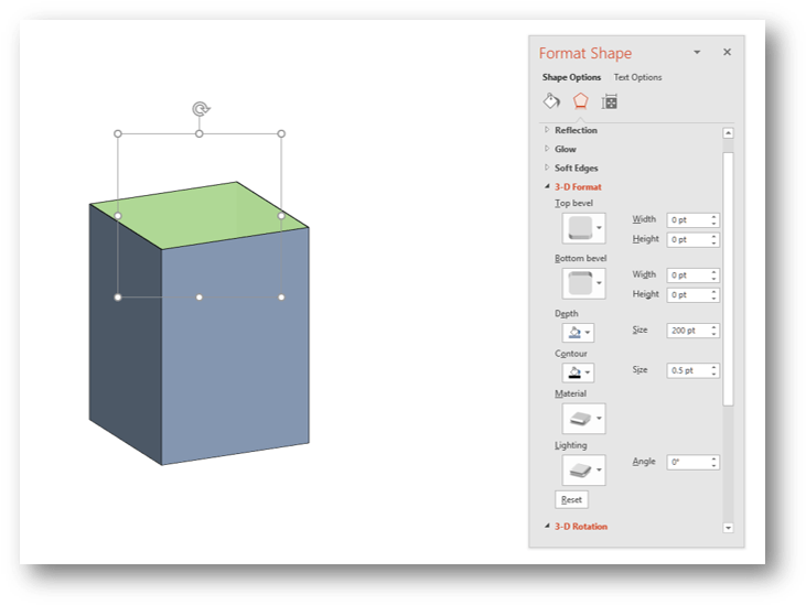 Powerpoint 3d Cuboid Example (738x556), Png Download