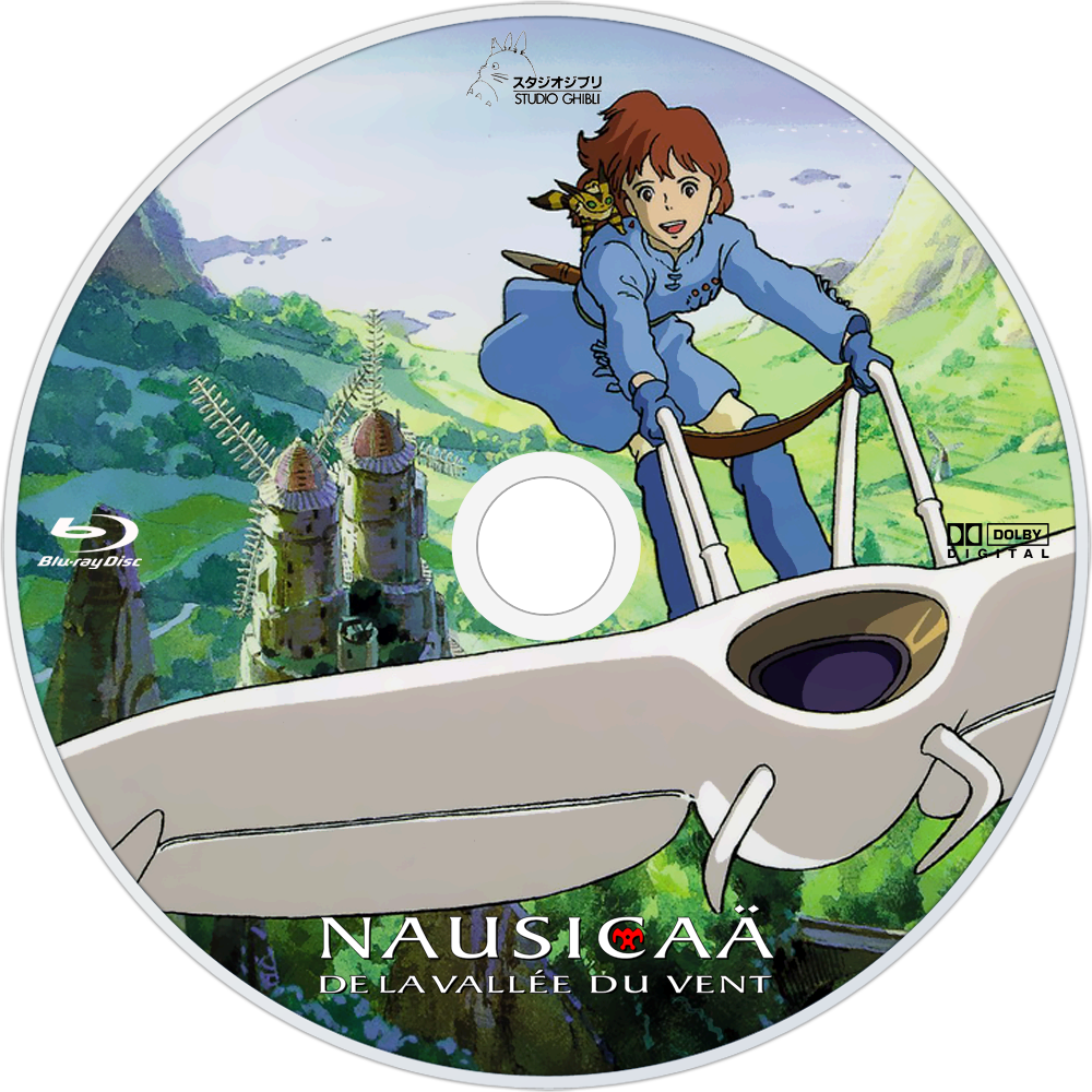 Nausicaä Of The Valley Of The Wind Bluray Disc Image (1000x1000), Png Download