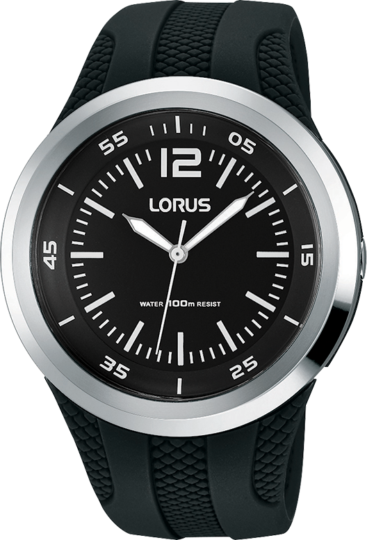 Neutral /youth Black Rubber Band Sports Watch With (528x777), Png Download