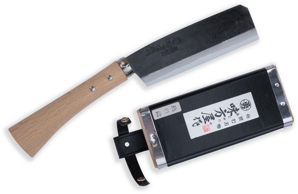 Ajikataya Jigata Hatchet 165mm Magnolia Handle (1200x675), Png Download