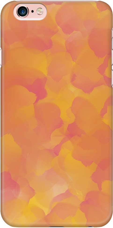 Orange And Pink Watercolor Phone Case (1024x1024), Png Download