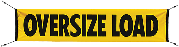 Oversize Load Vinyl Banner With Bungees 12 Inch X 72 (600x600), Png Download