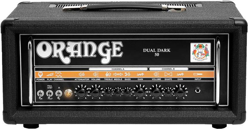 Orange Dual Dark 50 Guitar Amp Head (1000x1000), Png Download