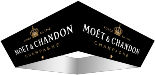 10ft Tapered Square Hanging Structure (600x600), Png Download