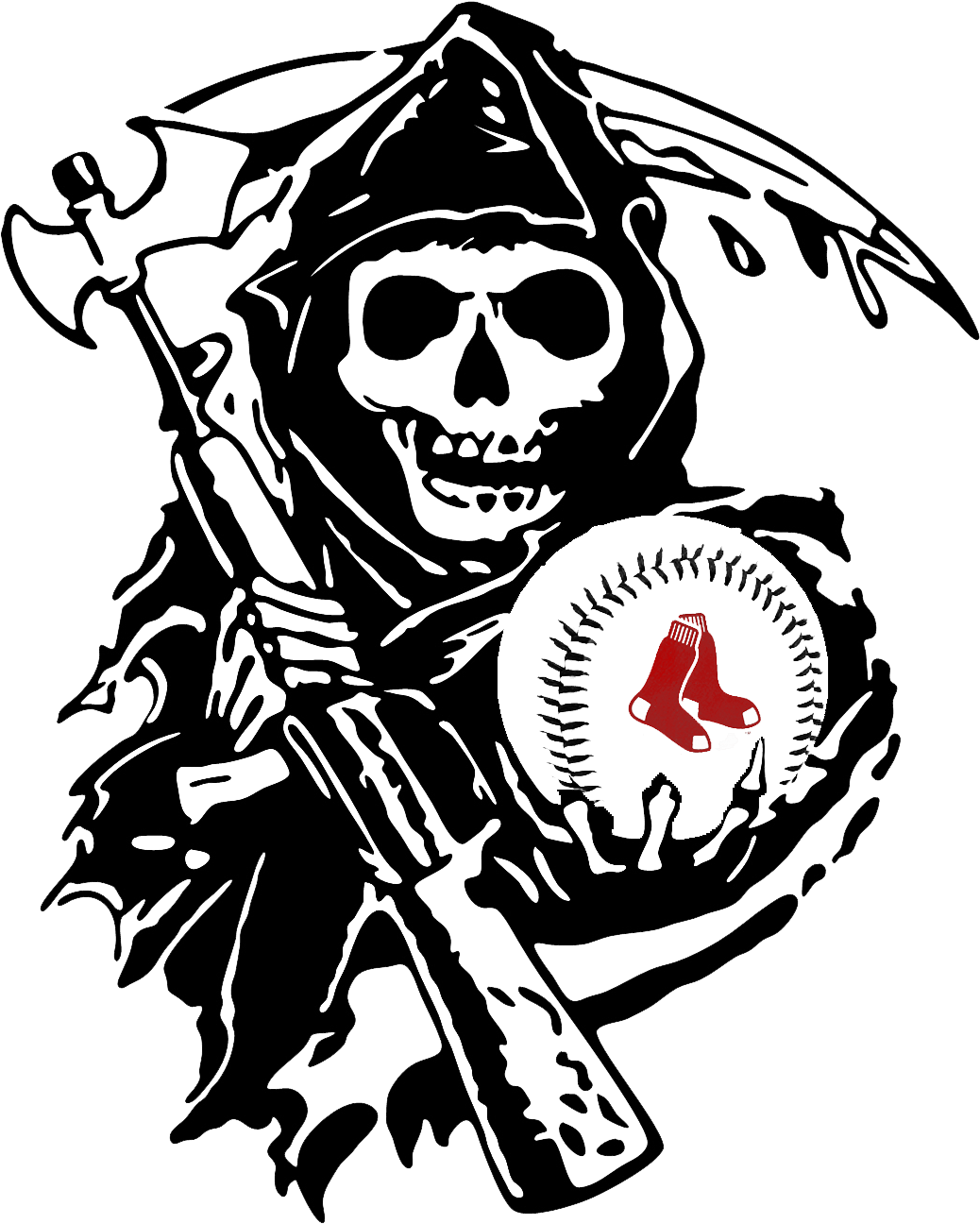Red Sox Tattoo (1086x1308), Png Download