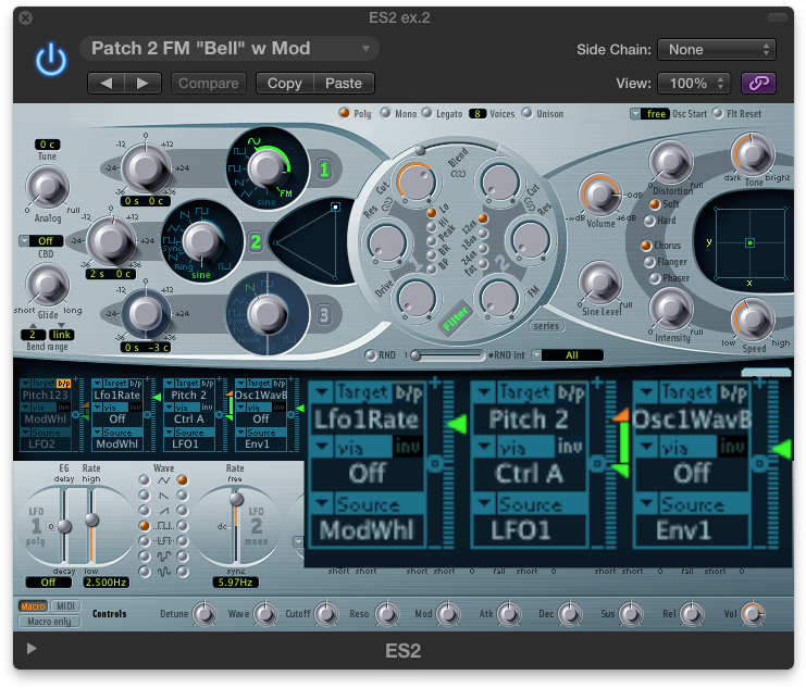 The Complete Mod Matrix Routings For Patch 2, As In (750x642), Png Download