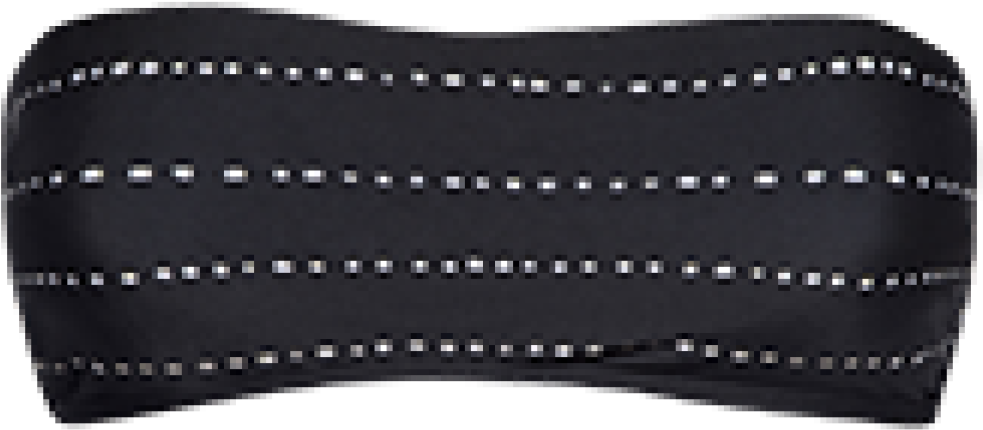 Stripe Dot Bandeau Top (1024x903), Png Download