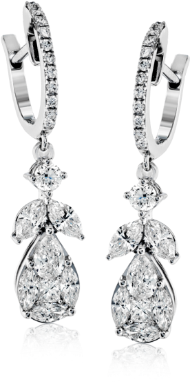 Diamond Earrings Png (600x600), Png Download
