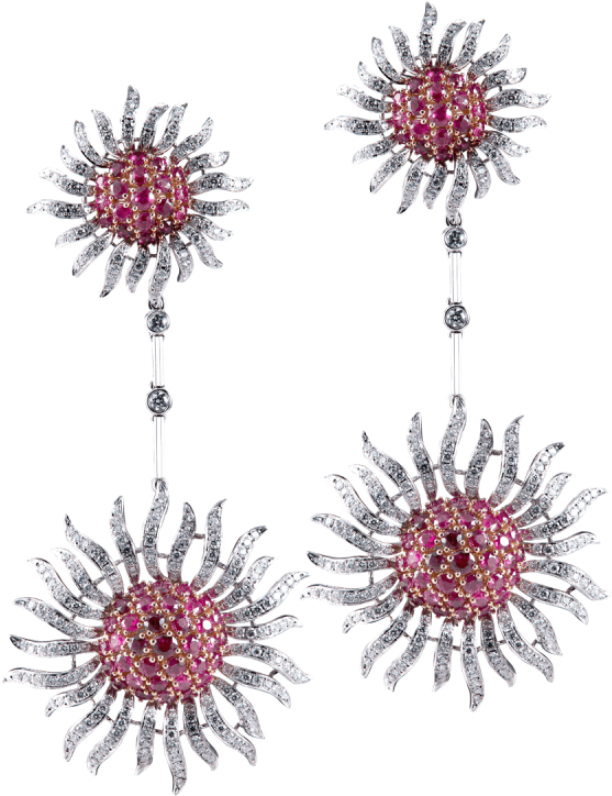 Diamond Earrings Png (800x800), Png Download
