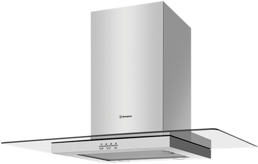 90cm S/steel And Flat Glass Canopy (624x520), Png Download