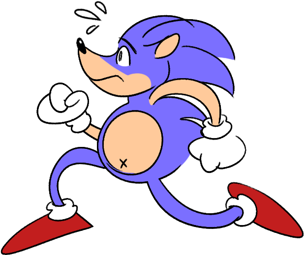 Run Sonic Run (681x600), Png Download