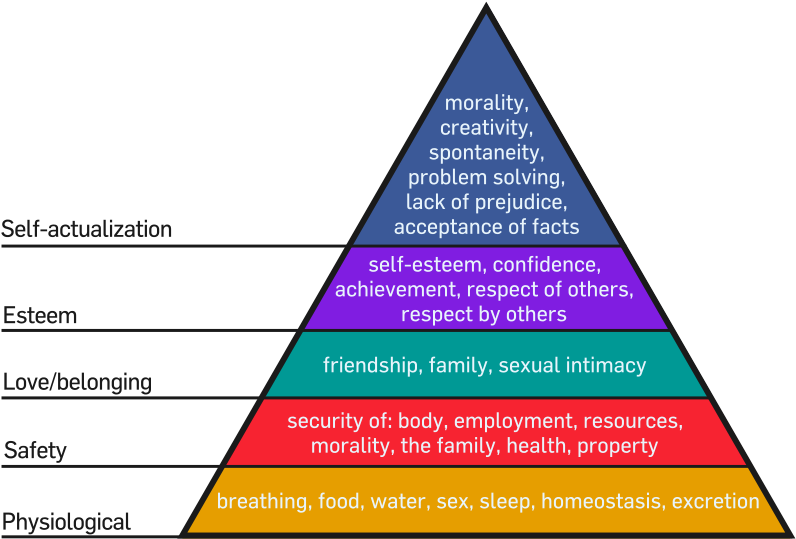 Maslow's Hierarchy Of Needs (800x600), Png Download