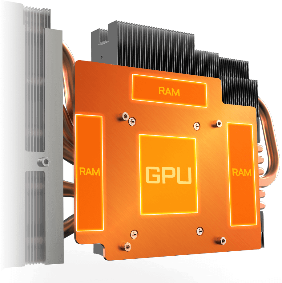 Base Plate Combines The Composite Heat Pipes To Efficiently (960x929), Png Download