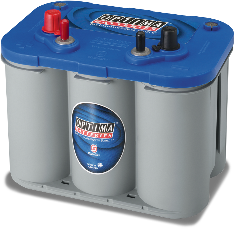 Blue Top Optima Marine Battery (1000x826), Png Download