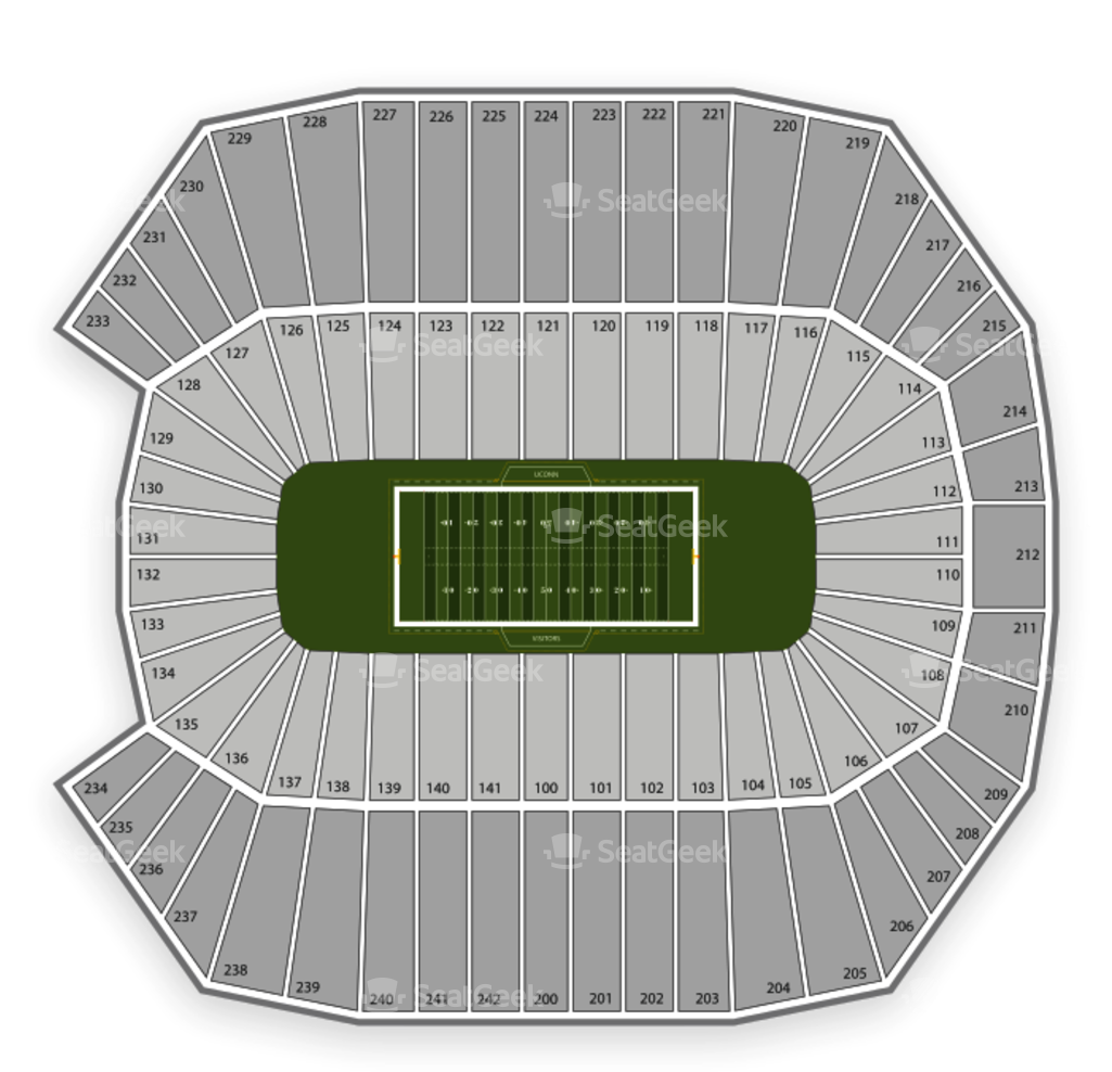 Pratt & Whitney Stadium At Rentschler Field Seating (1024x1024), Png Download