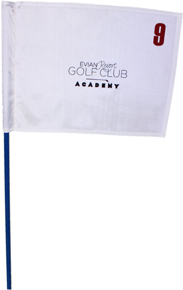 Golf Flag Evian White (800x800), Png Download