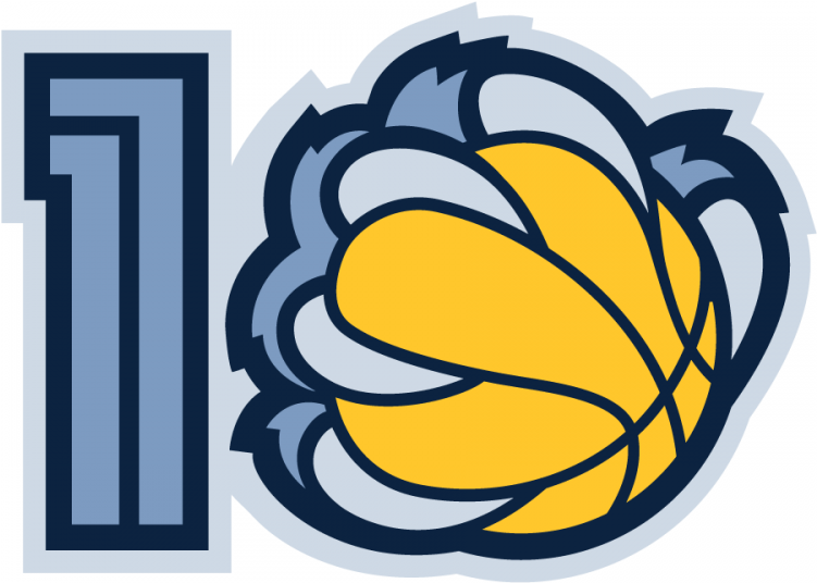 Memphis Grizzlies Logos Iron Ons (750x930), Png Download