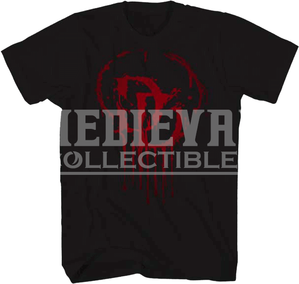 Dripping Daredevil Logo T-shirt (605x605), Png Download