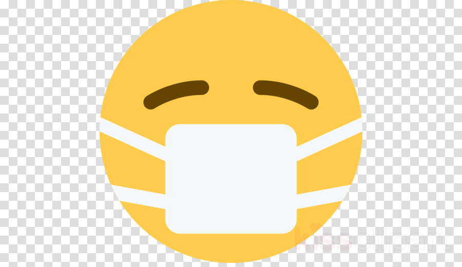 Download Sick Mask Emoji Clipart Emoji Surgical Mask Png Image