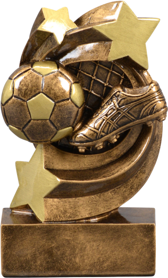 Star Swirl Soccer Resin Award (601x601), Png Download