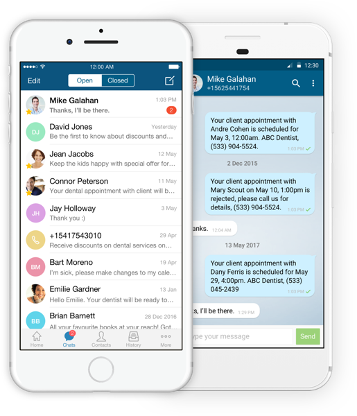 Textmagic Mobile Apps (515x600), Png Download