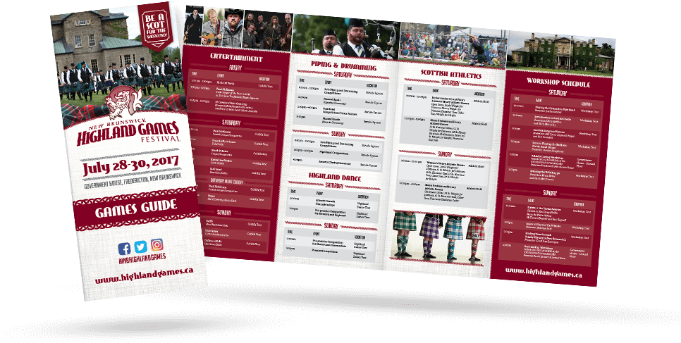Highlandgames-brochure (988x554), Png Download