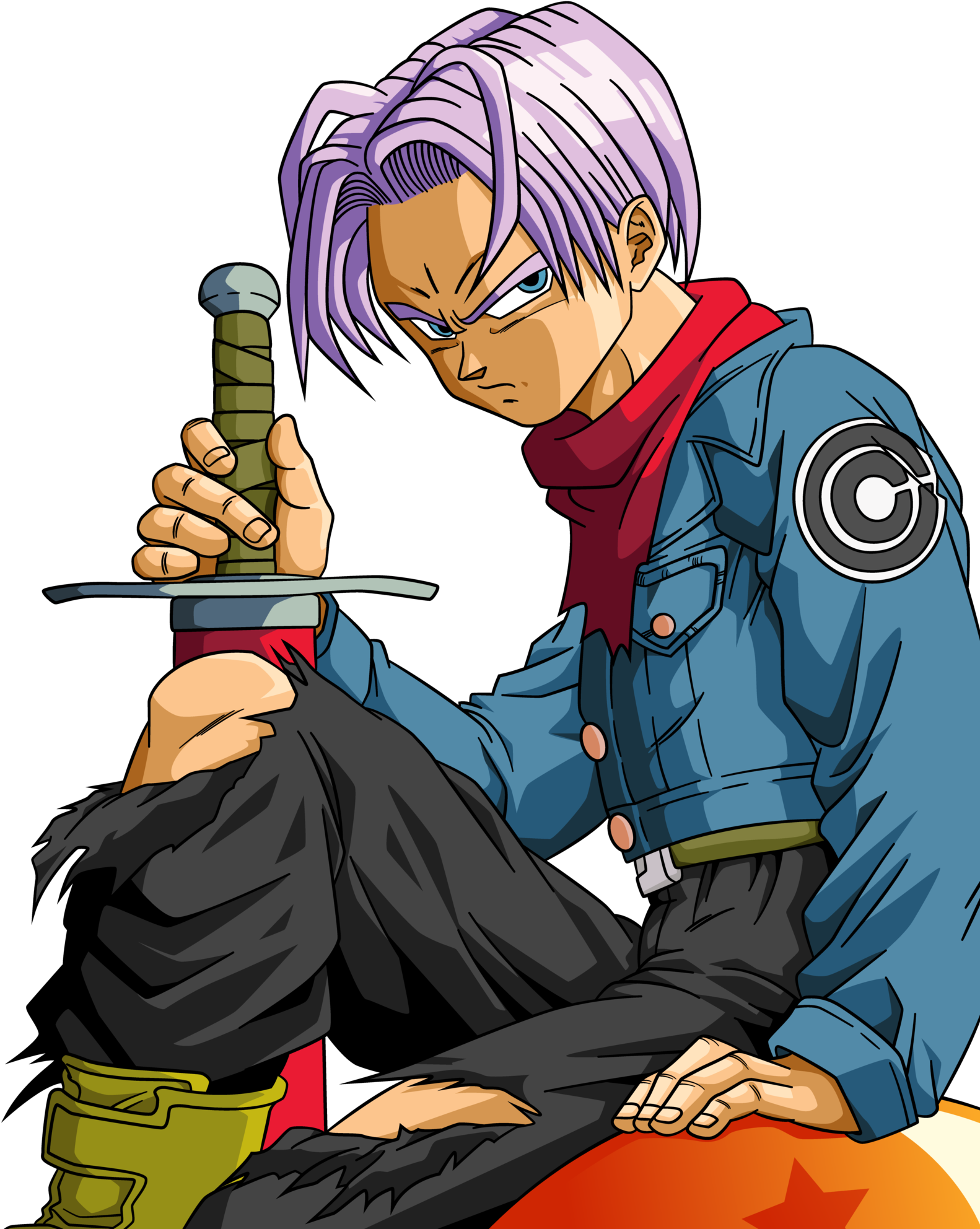 Future Trunks Png (1600x2011), Png Download