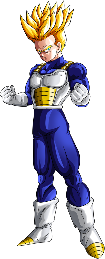 Future Trunks Ascended Super Saiyan Assj By Goku-kakarot (740x1078), Png Download