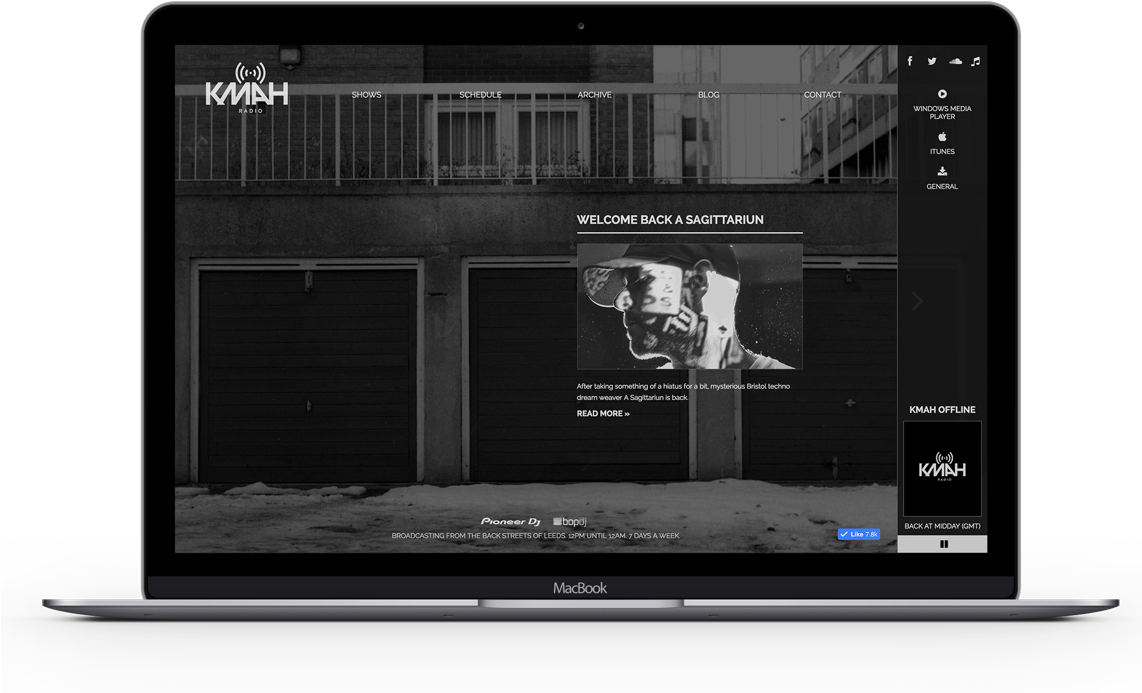 Kmah Radio Desktop Version (1171x742), Png Download